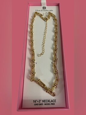 House of Harlow 1960 Gold Link Necklace
